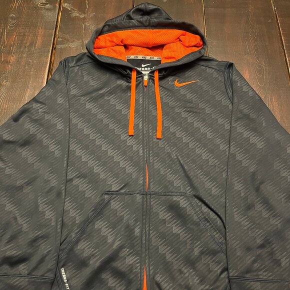 Other - Nike Therma-Fit Full Zip Hoodie – Men’s XL – Black/Orange